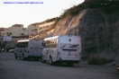 ATM buses lined the street of LaPinta, Nayarit, Mexico